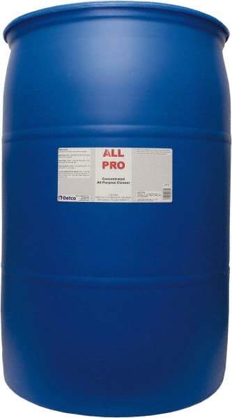 Detco - 55 Gal Drum All-Purpose Cleaner - Liquid, Neutral Cleaner, Citrus - A1 Tooling