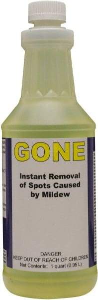 Detco - 32 oz Bottle Mildew Remover - Liquid, Water-Based, Unscented - A1 Tooling