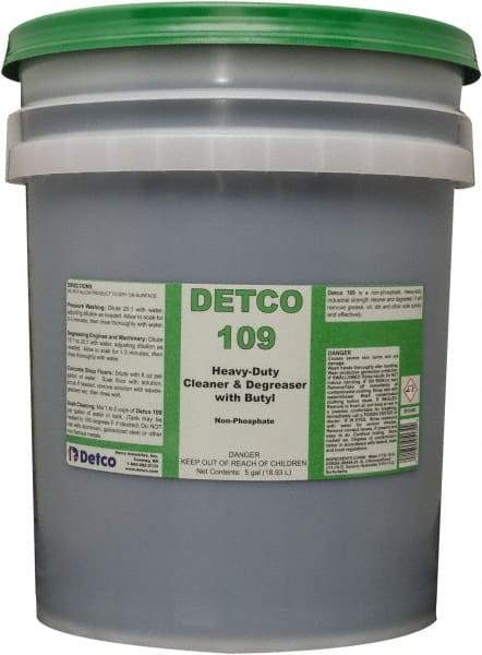 Detco - 5 Gal Bucket Cleaner/Degreaser - Liquid, Butyl-Based, Unscented - A1 Tooling