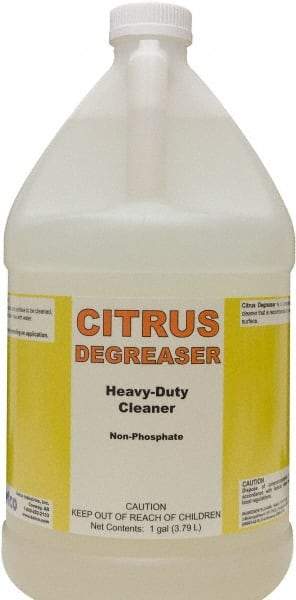 Detco - 1 Gal Bottle Cleaner/Degreaser - Liquid, Butyl-Based, Citrus - A1 Tooling