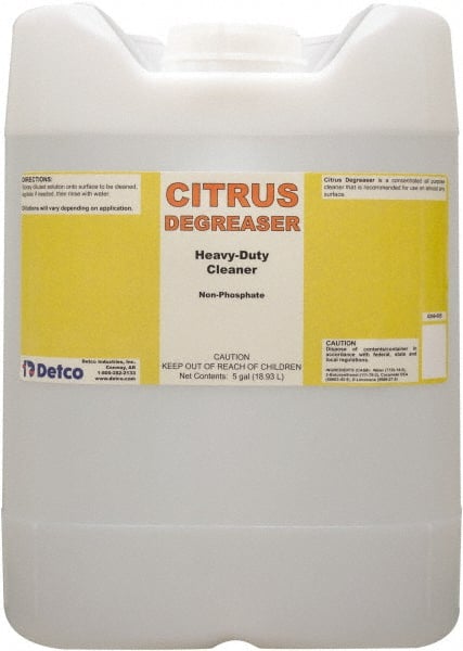 Cleaner: 5 gal Drum Liquid, Butyl-Based, Citrus Scent