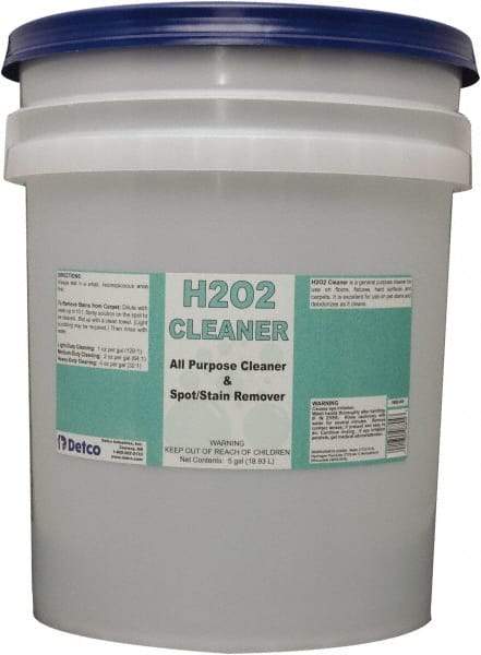 Detco - 5 Gal Bucket All-Purpose Cleaner - Liquid, Peroxide, Unscented - A1 Tooling