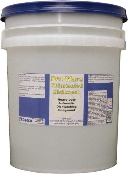 Detco - 5 Gal Pail Automatic Dishwashing Liquid - Unscented - A1 Tooling