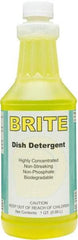 Detco - 32 oz Bottle Manual Dishwashing Liquid - Lemon Scented - A1 Tooling