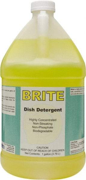 Detco - 1 Gal Bottle Manual Dishwashing Liquid - Lemon Scented - A1 Tooling