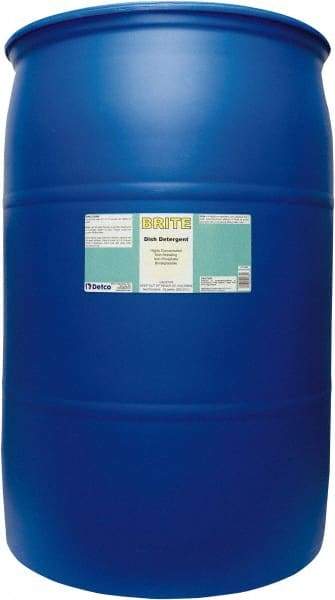 Detco - 55 Gal Drum Manual Dishwashing Liquid - Lemon Scented - A1 Tooling