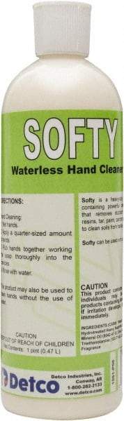 Detco - 16 oz Bottle Waterless Cream Waterless Hand Cleaner - White, Banana Scent - A1 Tooling