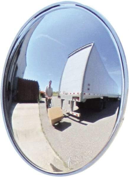 Se-Kure Domes&Mirrors - Indoor Round Convex Safety, Traffic & Inspection Mirrors - Acrylic Lens, Hardboard Backing, 24" Diam, 72' Max Covered Distance - A1 Tooling