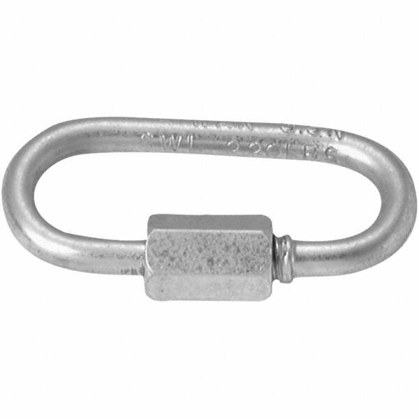 Campbell - Zinc Plated Carbon Steel Quick Link - 1/8" Diameter, 220 Lb Load Limit - A1 Tooling