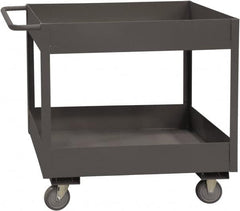 Durham - 3,600 Lb Capacity, 18" Wide x 30" Long x 38-1/2" High Service Cart - 2 Shelf, Steel, 2 Rigid/2 Swivel Casters - A1 Tooling