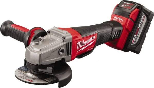 Milwaukee Tool - 4-1/2" Wheel Diam, 8,500 RPM, Cordless Angle & Disc Grinder - 5/8-11 Spindle - A1 Tooling