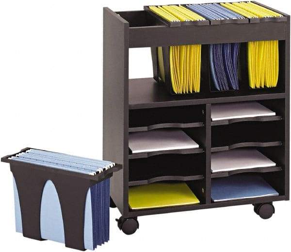 Safco - 28" Wide x 14-3/4" Long x 26" High File Cart - 1 Shelf, 1 Slot, Plastic - A1 Tooling