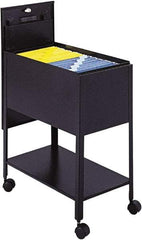 Safco - 16-1/2" Wide x 24-3/4" Long x 28-1/4" High Tote Cart - 1 Shelf, Steel - A1 Tooling