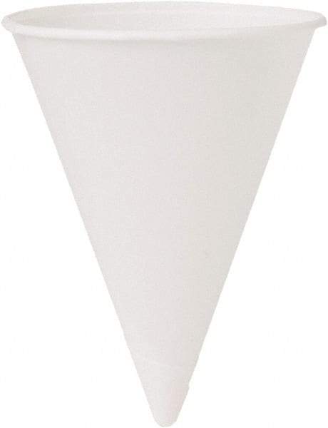 Solo - Cone Water Cups, Cold, Paper, 4 oz, 200/Bag, 25 Bags/Carton - White - A1 Tooling