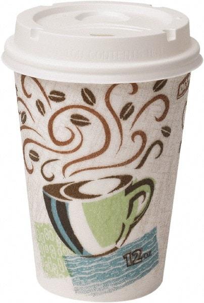 Dixie - Paper Hot Cups & Lids Combo Bag, 12 oz, 50/Pack, 6/Packs per Carton - Multicolor - A1 Tooling