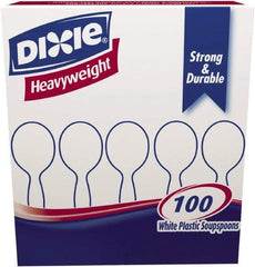 Dixie - Plastic Cutlery, Heavyweight Soup Spoons, 100/B oz - White - A1 Tooling