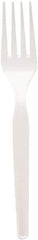 Dixie - Plastic Cutlery, Heavy Mediumweight Forks, 1000/Carton - White - A1 Tooling