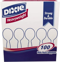 Dixie - Plastic Cutlery, Heavyweight Soup Spoons, 1000 per Carton - White - A1 Tooling