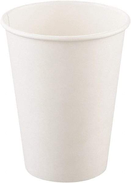 Solo - Single-Sided Poly Paper Hot Cups, 12 oz, 50/Bag, 20 Bags/Carton - White - A1 Tooling