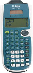 Texas Instruments - LCD Scientific Calculator - 3-1/4 x 7-1/4 Display Size, Blue & White, Battery & Solar Powered, 9-3/4" Long x 6-11/16" Wide - A1 Tooling