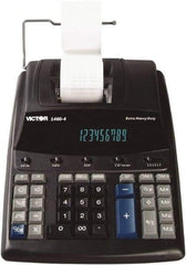 Victor - Fluorescent Printing Calculator - 8-1/2 x 12-1/4 Display Size, Black, AC Powered, 15.6" Long x 10-1/2" Wide - A1 Tooling