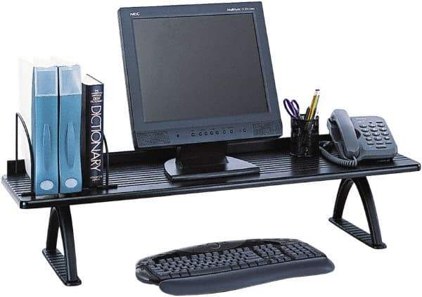 Safco - Black Desk Riser - Melamine, Melamine Laminate Partical Board - A1 Tooling