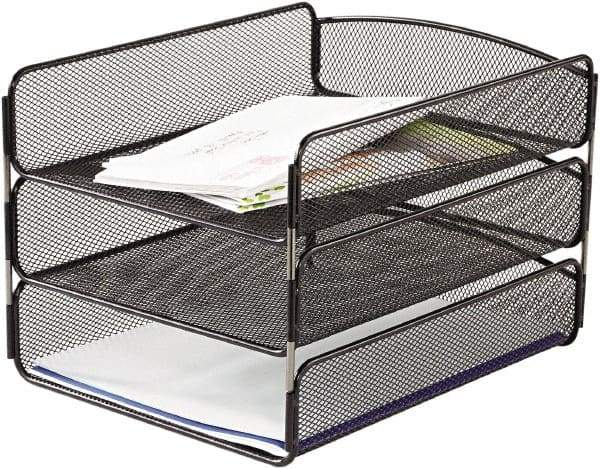 Safco - Black Document Organizer - Steel, Mesh - A1 Tooling