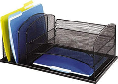 Safco - Black Combination File Sorter - Steel, Mesh - A1 Tooling