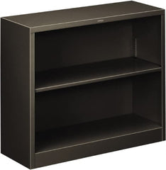 Hon - 2 Shelf, 29" High x 34-1/2" Wide Bookcase - 13-3/16" Deep, Steel, Charcoal - A1 Tooling