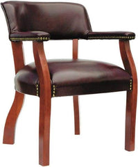 ALERA - Burgundy Vinyl Guest Chair - 24" Wide x 29-1/2" High - A1 Tooling