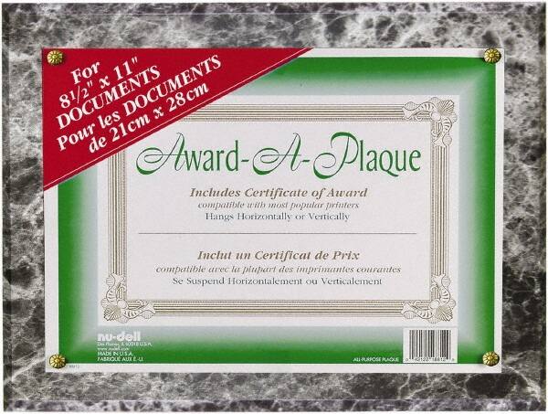 Nudell - Black Marble Document Holders-Certificate/Document - 11" High x 8-1/2" Wide - A1 Tooling