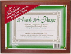 Nudell - Mahogany Document Holders-Certificate/Document - 11" High x 8-1/2" Wide - A1 Tooling