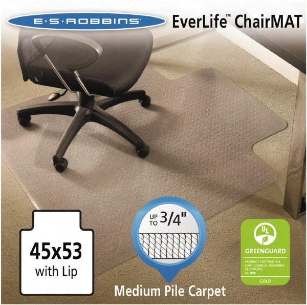 ES Robbins - 53" Long x 45" Wide, Chair Mat - Rectangular, Crystal Edge Style - A1 Tooling