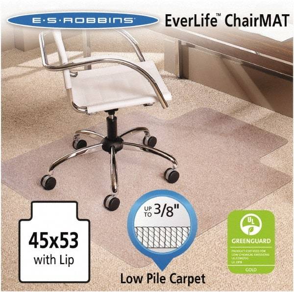 ES Robbins - 53" Long x 45" Wide, Chair Mat - Rectangular, Crystal Edge Style - A1 Tooling