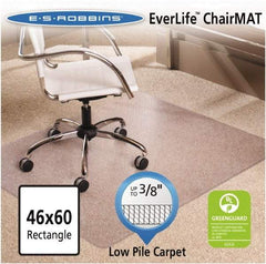 ES Robbins - 60" Long x 46" Wide, Chair Mat - Rectangular, Crystal Edge Style - A1 Tooling