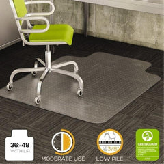 Deflect-o - 48" Long x 36" Wide, Chair Mat - Rectangular, Beveled Edge Style - A1 Tooling