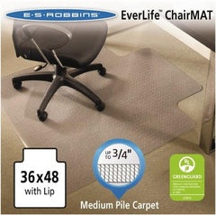 ES Robbins - 48" Long x 36" Wide, Chair Mat - Rectangular, Crystal Edge Style - A1 Tooling