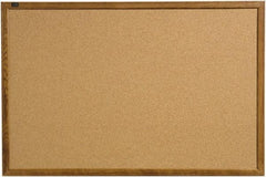 Quartet - 17" Wide x 23" High Open Cork Bulletin Board - Natural (Color) - A1 Tooling