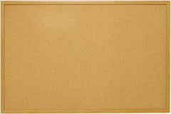 Mead - 48" Wide x 36" High Open Cork Bulletin Board - Natural (Color) - A1 Tooling