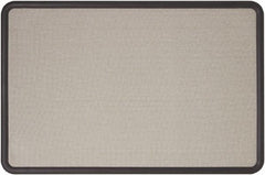 Quartet - 36" Wide x 24" High Cork Bulletin Board - Fabric, Gray - A1 Tooling