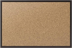 Quartet - 36" Wide x 24" High Open Cork Bulletin Board - Natural (Color) - A1 Tooling