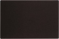 Quartet - 36" Wide x 24" High Cork Bulletin Board - Fabric, Black - A1 Tooling