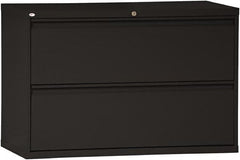 ALERA - 42" Wide x 28-3/8" High x 19-1/4" Deep, 2 Drawer Lateral File - Steel, Black - A1 Tooling