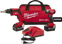 Milwaukee Tool - 18 Volt Cordless Tool Combination Kit - Includes Screwgun & Impact Driver, Lithium-Ion Battery Included - A1 Tooling