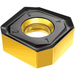 Iscar - ONMU070610 MM Grade IC830 Carbide Milling Insert - TiAlN/AlTiN/TiN Finish, 6.5mm Thick, 18.8mm Inscribed Circle, 1mm Corner Radius - A1 Tooling