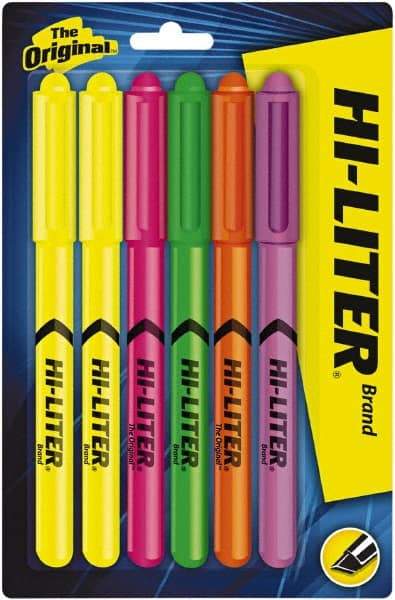 HiLiter - Green, Orange, Pink, Purple, Yellow Highlighter - Chisel Tip, AP Nontoxic Ink - A1 Tooling