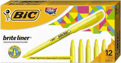 Bic - Flouorescent Yellow Highlighter - Chisel Tip, Water Base Ink - A1 Tooling