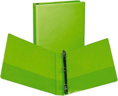 Samsill - 225 Sheet Capacity, 11 x 8-1/2", View Ring Binder - Vinyl Covered Chipboard, Lime - A1 Tooling