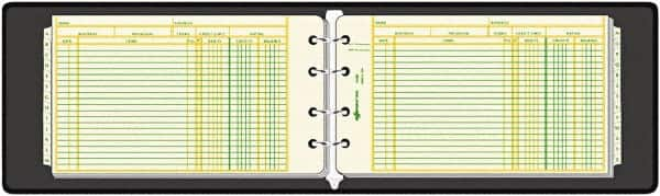 National Brand - 100 Sheet Capacity, 8-1/2 x 5", 4 Ring - Polypropylene, Black - A1 Tooling