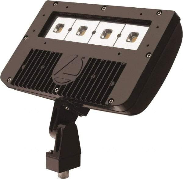 Lithonia Lighting - 1 Head, 120-277 Volt, 78 Watt, LED Floodlight Fixture - Pole Mount & Wall Mount & Ground, 3-5/16" Long x 12-7/8" Wide x 7-3/4" High, Aluminum Housing - A1 Tooling